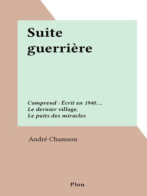 cover image of Suite guerrière